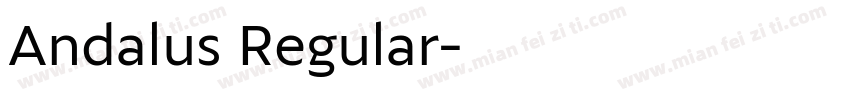 Andalus Regular字体转换